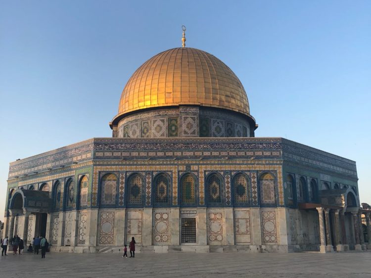 Le dôme du rocher en Palestine