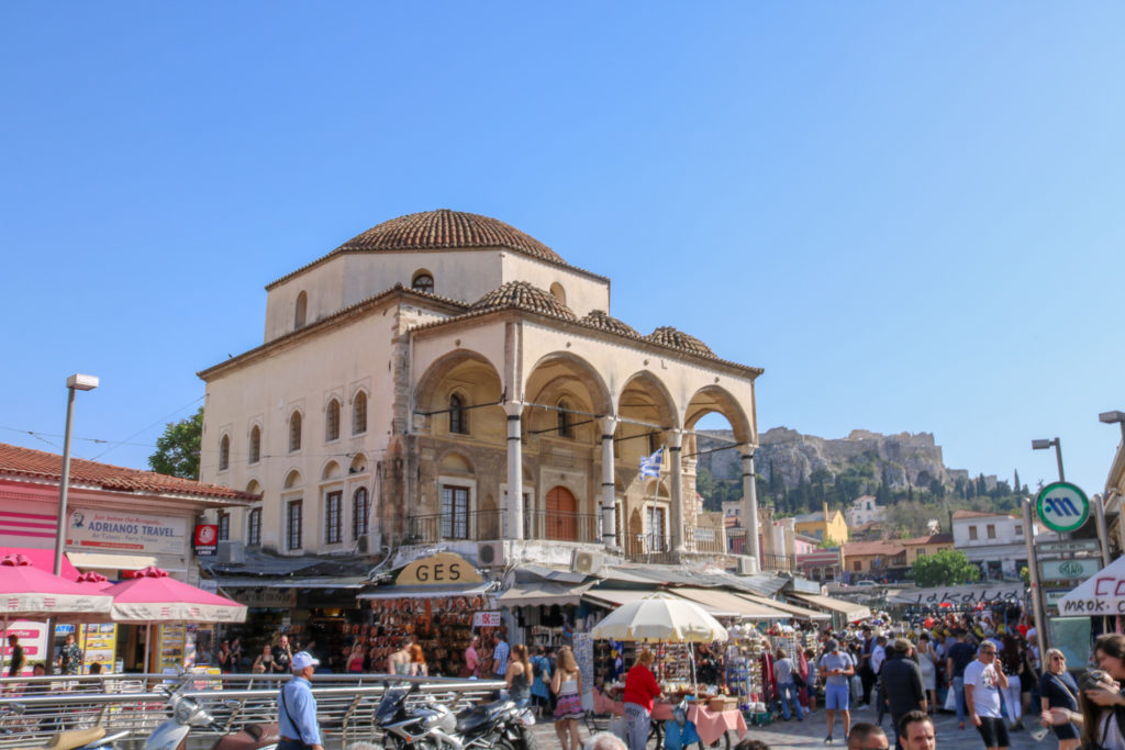 Que faire à AThènes en une journée ? Le quartier Monastiráki/ La mosquée Tzistarakis