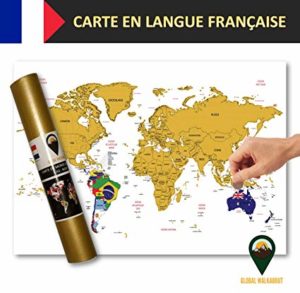 Carte du monde à gratter 